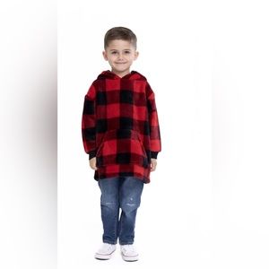 Toddler Unisex Faux Sherpa Snugget Hoodie 12 months
